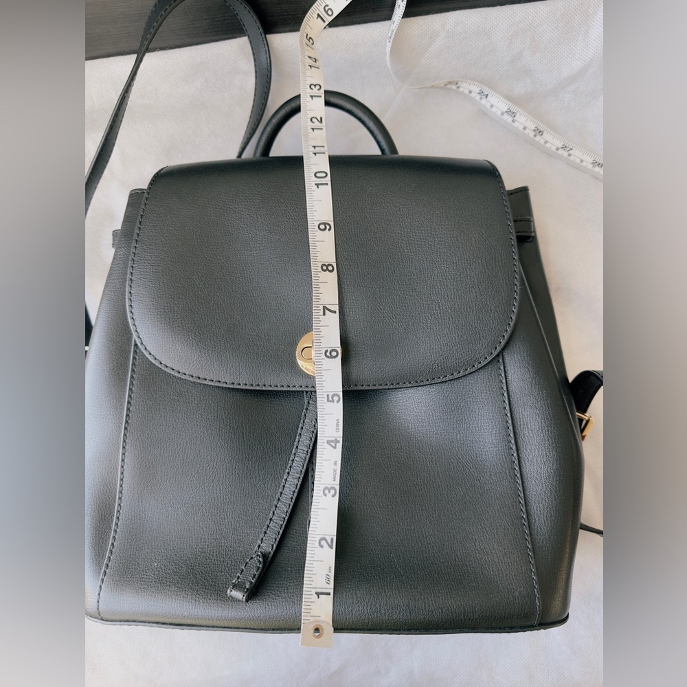 NWT Michael Kors Rivington Medium Leather Backpack in Black - Picture 13 of 16